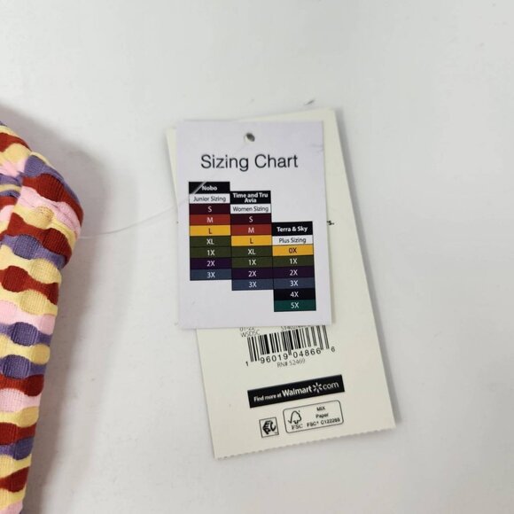 Lot of 2 No Boundaries Bandeau Bikini Top Striped Size Small (3-5) - Picture 4 of 9